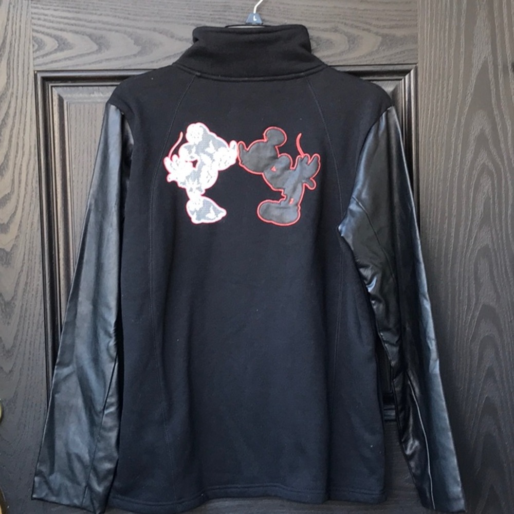Disney Minnie and Mickey Leather and Lace Jacket Size Large